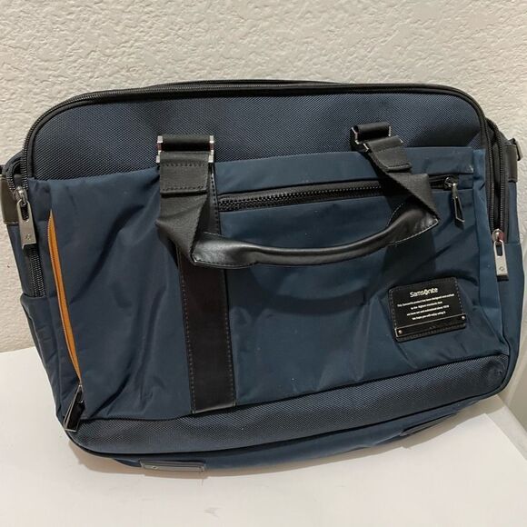 SAMSONITE | CARRY ON TRAVEL BAG | EXPANDABLE BLUE BLACK - Picture 2 of 15